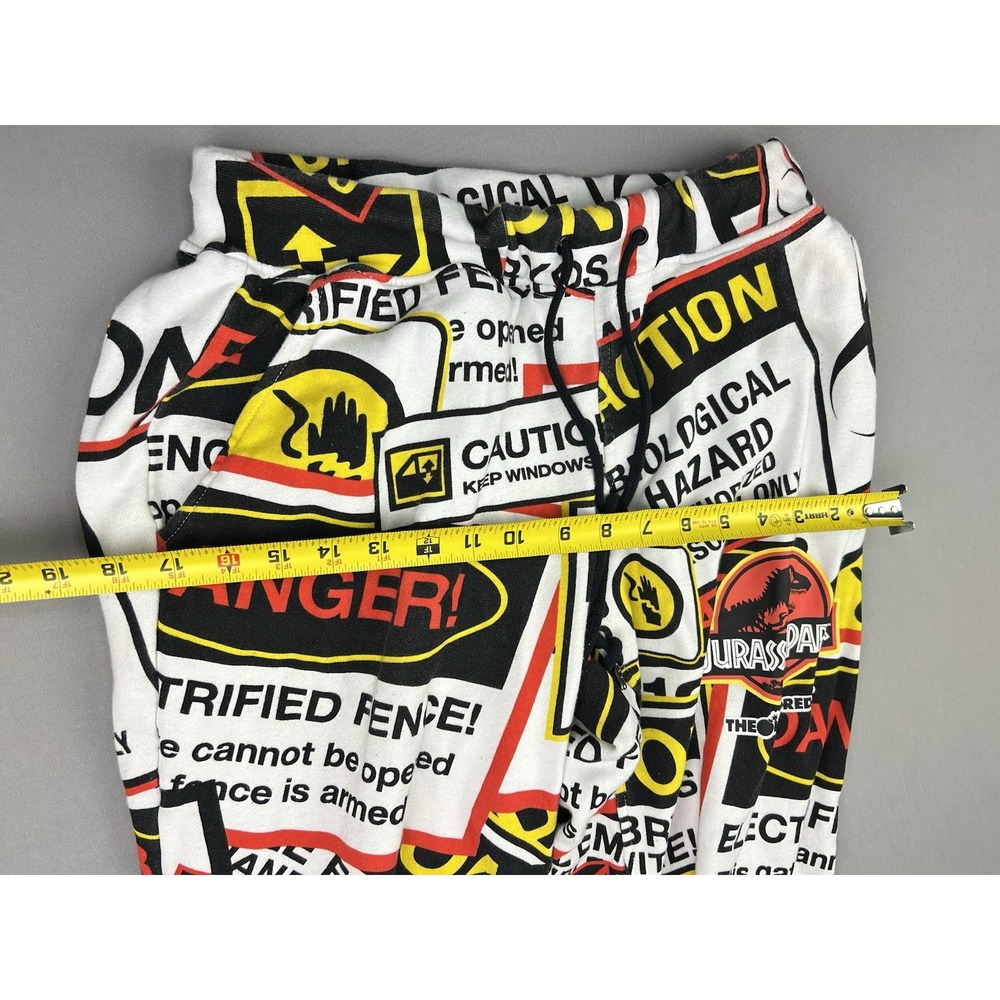 Jurassic Park Men's S The Hundreds Graphic Sweatpants‎ Danger Signs Joggers READ - Picture 8 of 14